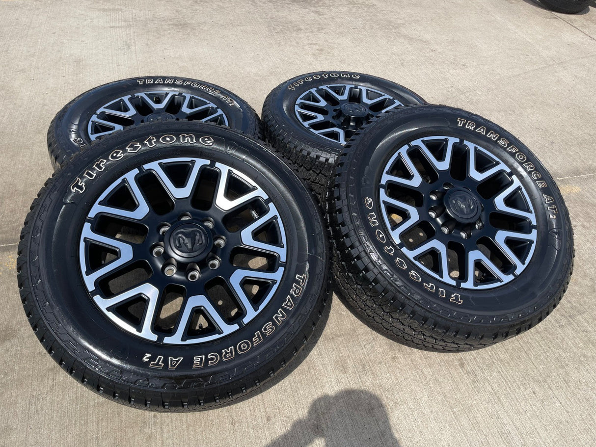 20" Dodge Ram 2500 3500 LARAMIE OEM 51649 wheels rims A/T2 2025 2026 NEW Texas Truck Tire