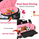 2-Seater 4WD Toyota Hilux Ride On Truck Car with Remote Control - Pink