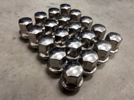 (20) OEM Dodge RAM 1500 Charger Challenger SRT lug nuts polished OE 14x1.5 Texas Truck Tire