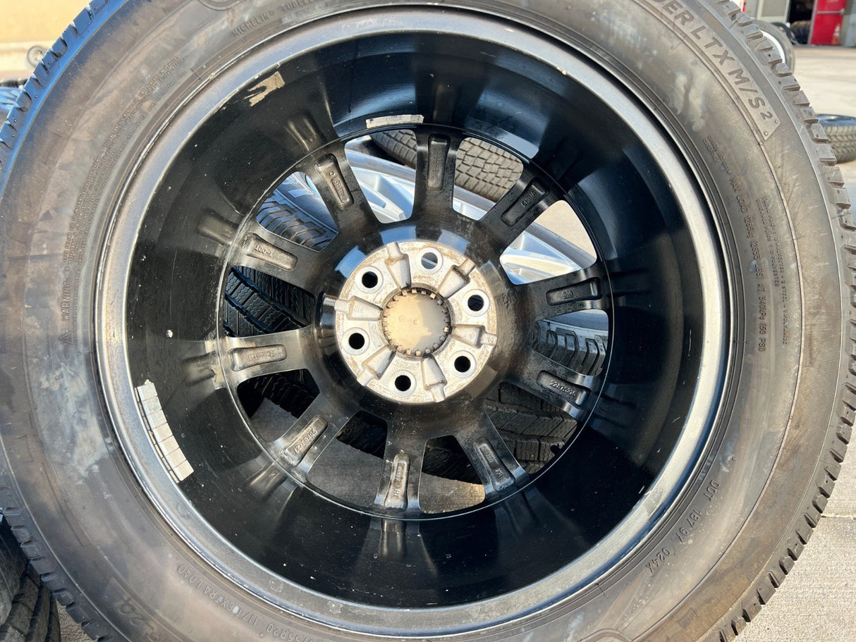 20" GMC Sierra Yukon DENALI OEM wheels rims 5699 5644 MICHELIN DEFENDER LTX M/S2 Texas Truck Tire
