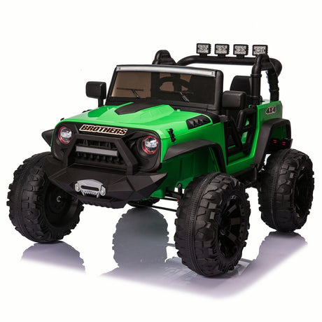 Electric 24V Battery Kids Ride On Car Toy Truck with USB, Bluetooth, and Remote Control Features