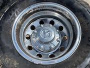 17" Dodge Ram 3500 Dually Laramie 8x200 wheels rims 2701 2702 OEM FIRESTONE Texas Truck Tire