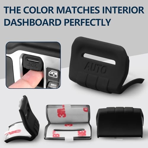 Black Window Button Cover for 2018-2025 Jeep Wrangler JL Unlimited Sahara