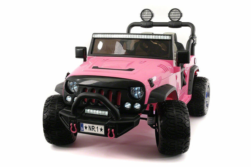 12V CHILD'S Girls RIDE ON TRUCK SUV JEEP 2 High-Powered Engines W/ Remote Control- Pink