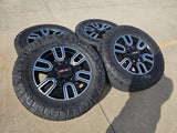 20" GMC Sierra AT4 2500 3500 OEM wheels rims 5950 Silverado NITRO 35" Texas Truck Tire