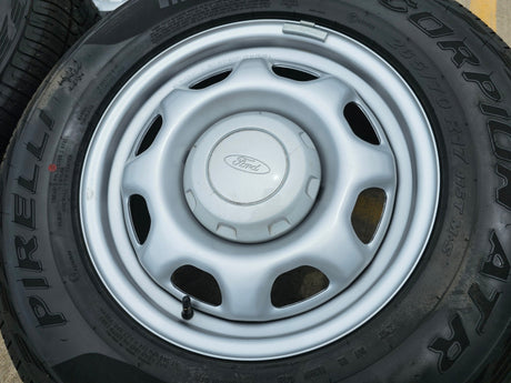 17" Ford F-150 OEM rims wheels 3857 tires steel 2023 2024 2025 PIRELLI A/T NEW Texas Truck Tire