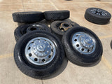 17" Dodge Ram 3500 Dually Laramie 8x200 wheels rims 2701 2702 OEM FIRESTONE Texas Truck Tire