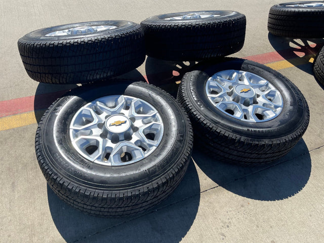 18" Chevy Silverado 2500 3500 OEM 5959 wheels rims 2021 2022 2023 2024 2025 Texas Truck Tire
