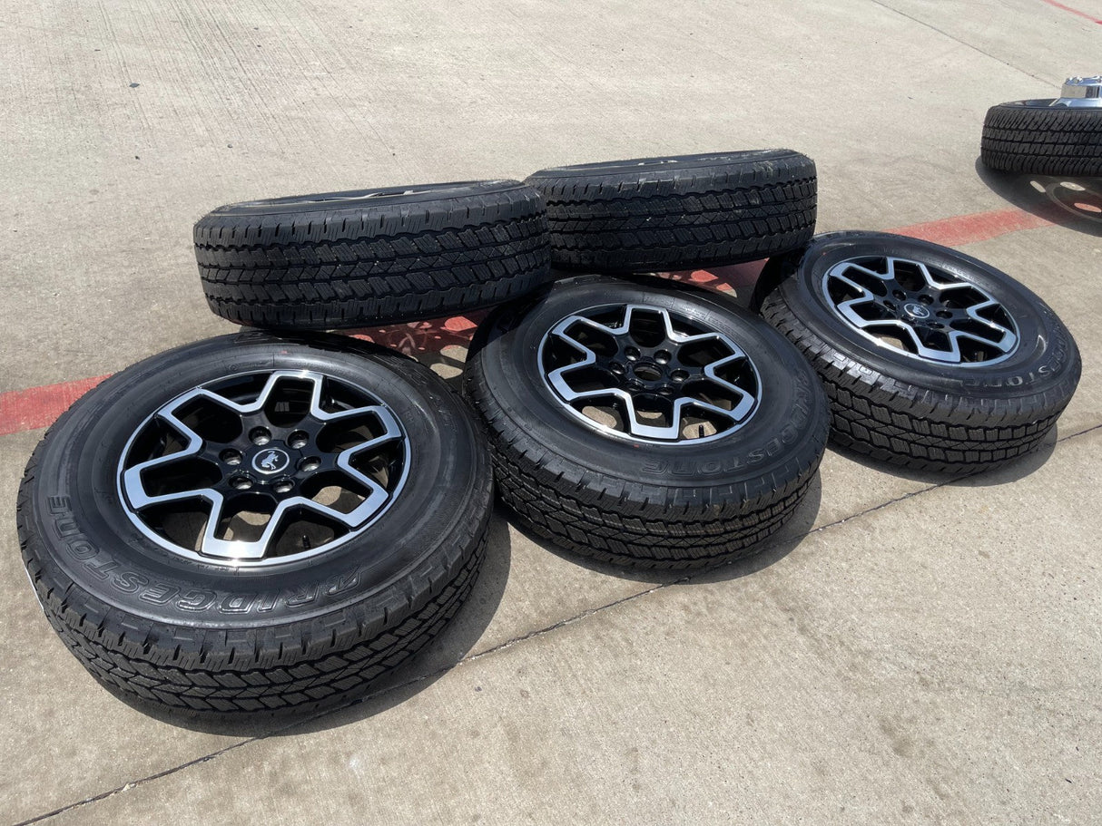 18" Ford Bronco wheels rims black 10389 Ranger tires 2022 2023 2024 2025 Texas Truck Tire