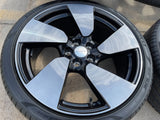 21" Lucid Air Grand Touring OEM 95618 95619 wheels rims black tires NEW Texas Truck Tire