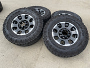 18" Ford F-250 F-350 OEM TREMOR rims wheels 10482 tires DURATRAC R/T 35" Texas Truck Tire