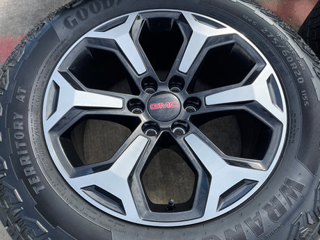 20" GMC Sierra Canyon Chevy Silverado OEM wheels rims 2024 2025 2026 NEW Texas Truck Tire