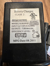 SL06-04-01 Kid's Trax Motion Class 2 Battery Charger 7V 0.8A