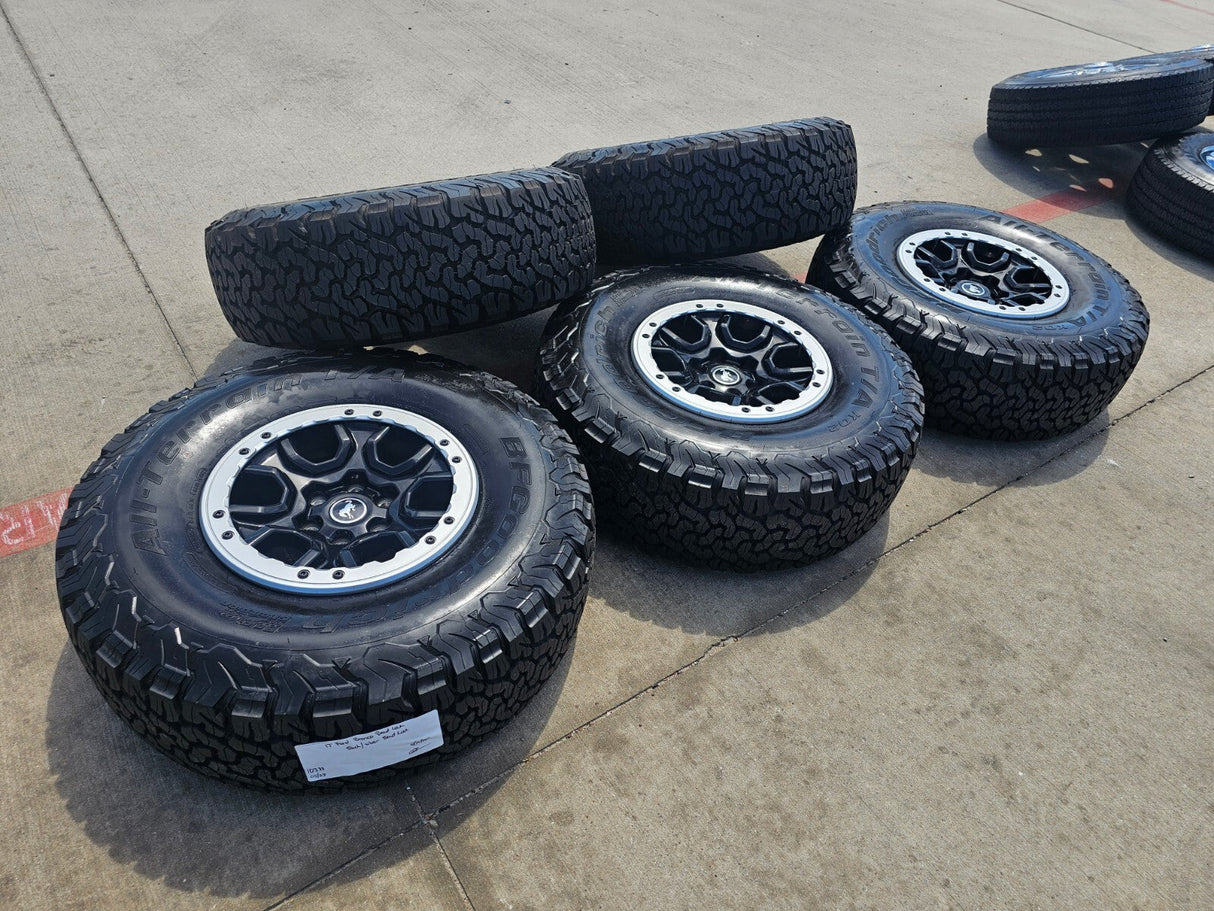 17" Ford Bronco SASQUATCH wheels rims BEADLOCK 10388 Ranger BFG KO2 A/T 37" NEW Texas Truck Tire