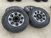 18" Ford F-250 F-350 OEM TREMOR rims wheels 10482 tires 35" DURATRAC R/T Texas Truck Tire