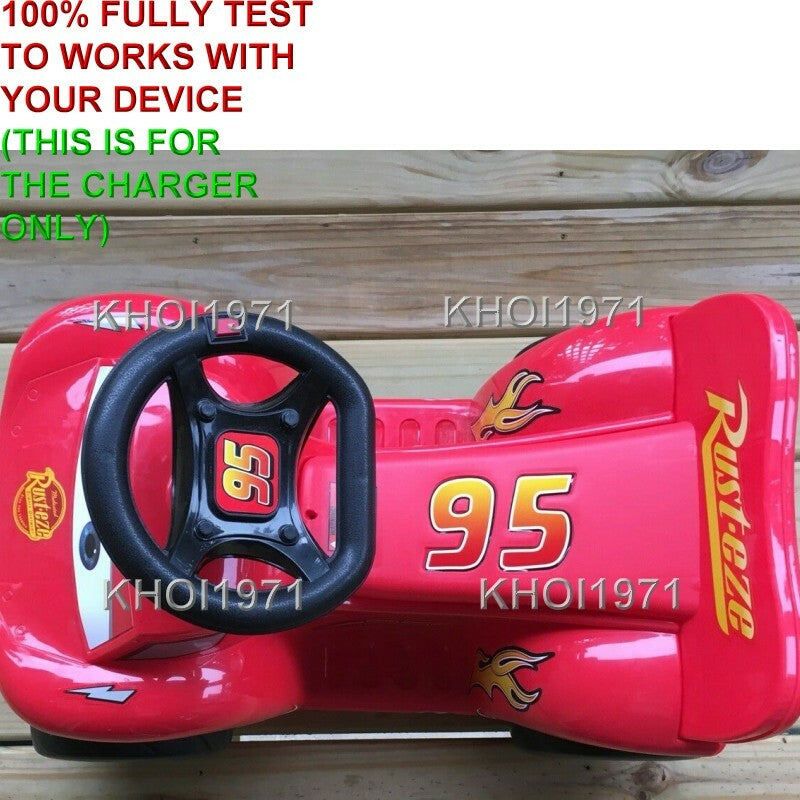 AC Wall Charger Adapter for Disney Pixar Cars 3 Lightning McQueen 95 Ride-On Toy