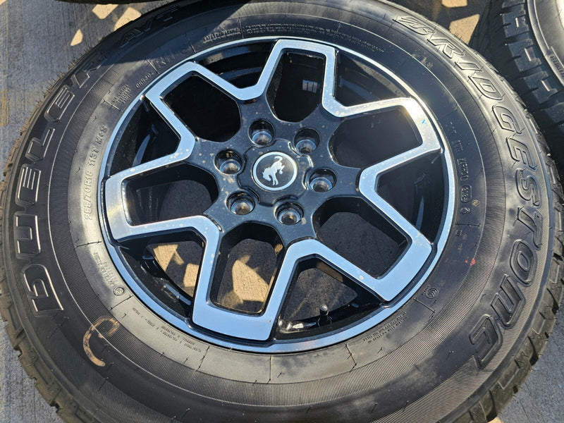 18" Ford Ranger Bronco wheels rims tires black 95213 tires 2023 2024 2025 NEW Texas Truck Tire