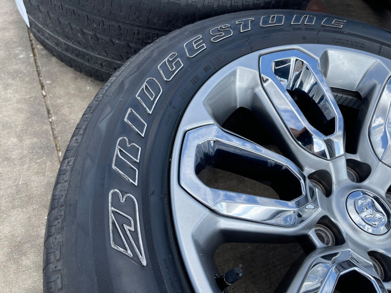 20" Dodge Ram 1500 OEM Laramie Long Horn 2677 wheels rims 2023 2024 2025 2026 Texas Truck Tire