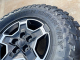 17" Jeep Wrangler RUBICON OEM wheels rims tires 9259 black TOYO 33" Texas Truck Tire
