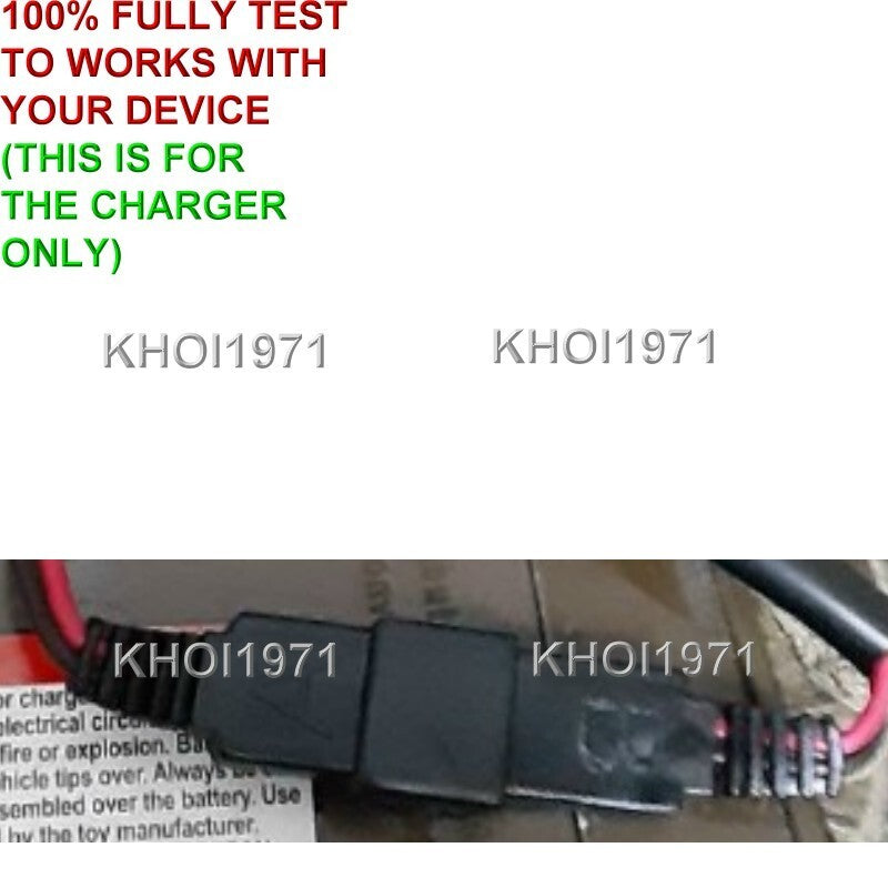 AC Wall Charger Adapter for Disney Pixar Cars 3 Lightning McQueen 95 Ride-On Toy