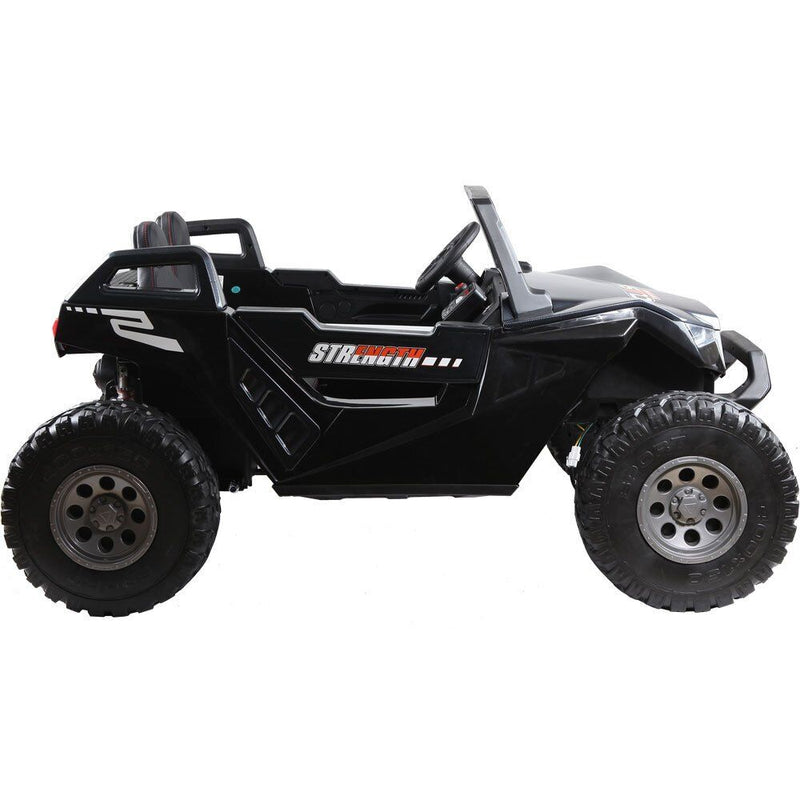 MotoTec Baja UTV 4x4 24v Carbon Fiber (2.4ghz Remote Control), Ride-On Vehicle