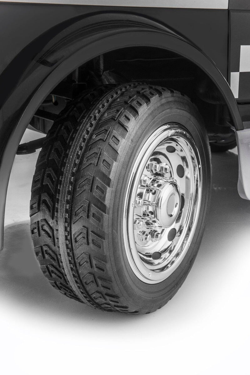 SUPERtrax® Large Truck Emergency Children's Ride On 4WD Law Enforcement Vehicle - Ebony.