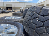 18" Ram 2500 3500 Laramie Power Wagon OEM wheels rims 2693 tires FALKEN A/T4 Texas Truck Tire