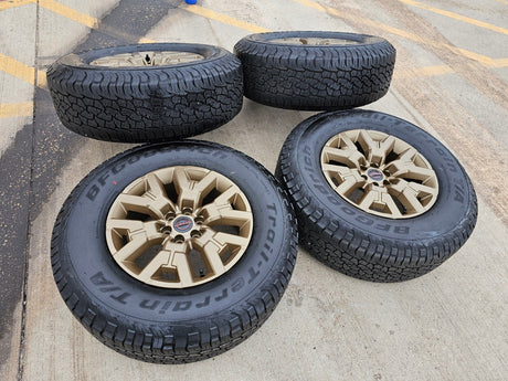 17" Nissan Frontier OEM BRONZE Desert Runner 62832 wheels rims 2025 2026 NEW Texas Truck Tire