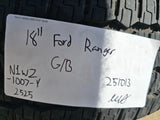 18" Ford Ranger OEM wheels rims tires Bronco black 2023 2024 2025 2026 NEW Texas Truck Tire