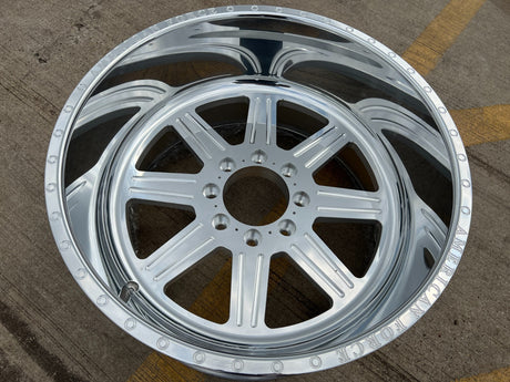 22x12 American Force G55 Tempo SS Polished Ram 2500 3500 wheel rim 8x165 NEW Texas Truck Tire