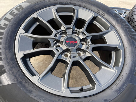 20" Toyota Tundra TRD OEM wheels rims 95314 65196 Sequoia gray GOODYEAR Texas Truck Tire