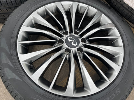 22" Infiniti QX80 QX56 Nissan Titan OEM wheels rims 73807 tires NEW Texas Truck Tire