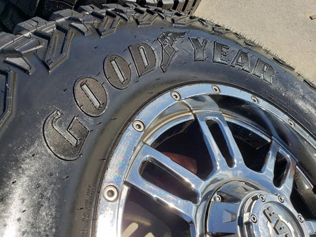 18x9 GEAR 737 wheels rims tires Ford F-150 Chevy RAM 1500 Tacoma 6x139 6x135 Texas Truck Tire