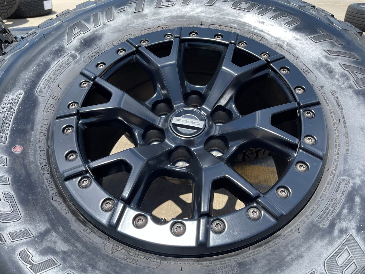 17" Ford F-150 Raptor R OEM BEADLOCK 10460 rims wheels 37" tires BFG Texas Truck Tire