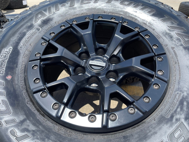 17" Ford F-150 Raptor R OEM BEADLOCK 10460 rims wheels 37" tires BFG Texas Truck Tire