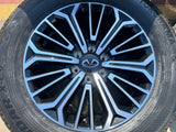 20" Nissan Titan PRO-4X Armada OEM wheels rims tires black 2023 2024 2025 2026 Texas Truck Tire