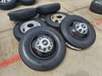 17" Chevy Silverado GMC Sierra 3500 Black Dually rims wheels OEM 5519 5520 NEW Texas Truck Tire