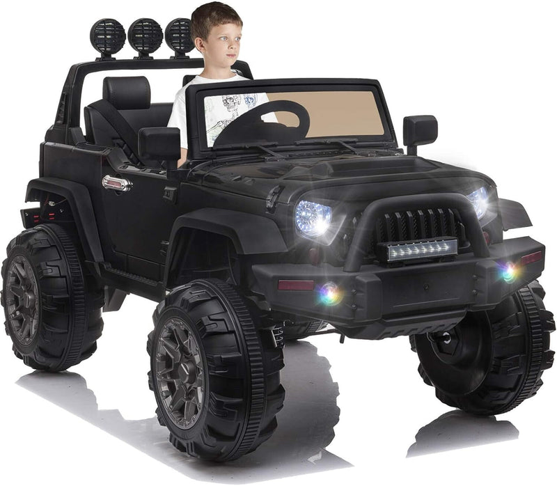 12V Electric Ride-On Pickup Truck for Kids with 3 Speeds and Remote Control
