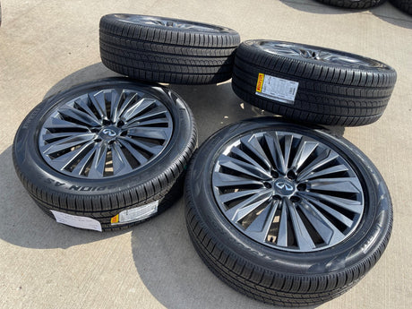 22" Infiniti QX80 QX56 Nissan Titan Armada OEM 94236 wheels rims PIRELLI NEW Texas Truck Tire
