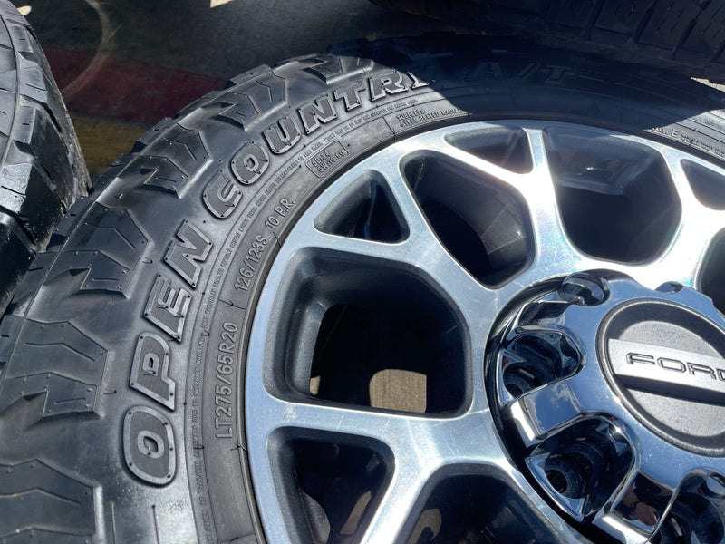 20" Ford F-250 F-350 OEM Lariat wheels rims 10292 10293 tires TOYO A/T Texas Truck Tire