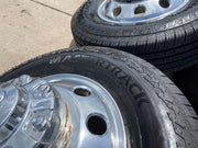 17" Dodge Ram 3500 Dually Laramie 8x200 wheels rims 2701 2702 OEM FIRESTONE Texas Truck Tire