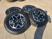18" Ford Ranger Bronco wheels rims tires black 95213 tires 2023 2024 2025 NEW Texas Truck Tire