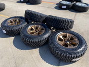 (5) 17" Jeep Wrangler Rubicon OEM 96226 wheels rims Gladiator GOODYEAR 33" NEW Texas Truck Tire