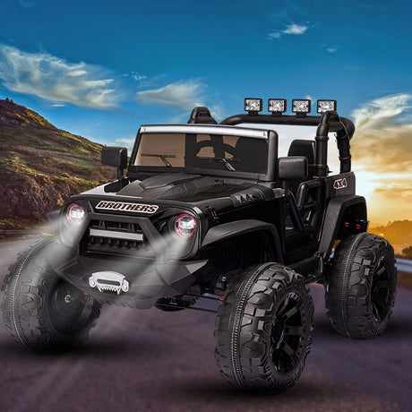 2-Seater Electric Ride-On SUV Truck for Kids with Remote Control, MP3 Player, and LED Lights - 400W Power