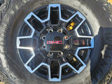 18" GMC Sierra AT4X Chevy Trail Boss 2500 OEM 14136 wheels rims GOODYEAR 35" NEW Texas Truck Tire
