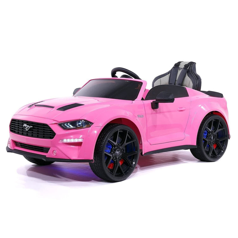 24V KIDS GIRLS RIDE ON FORD MUSTANG GT DELUXE EDITION VEHICLE, DUAL HIGH-PERFORMANCE ENGINES+REMOTE CONTROL
