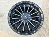 17x9 KMC Signal KM102 Ram 1500 Jeep Wrangler Gladiator rim wheel 5x127 5x139 Texas Truck Tire