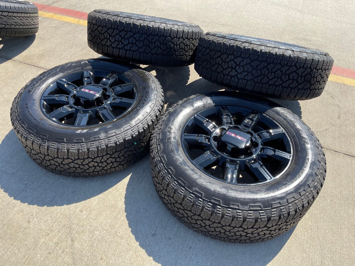 20" GMC Sierra DENALI 2500 3500 OEM 14137 5963 wheels rims Silverado 2026 NEW Texas Truck Tire