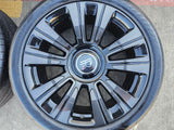 21" Rolls Royce Wraith Ghost Dawn OEM black wheels rims 5x120 tires Texas Truck Tire