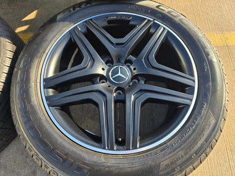 20" Mercedes G Wagon G63 AMG OEM 85326 black wheels rims tires NICE Texas Truck Tire